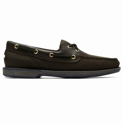 Rockport Perth Boat Freizeitschuhe Herren Schwarz KQH-501839